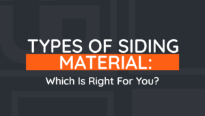 Read more about the article Types of sidings materials